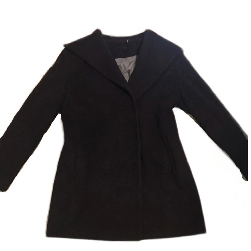 Calvin Klein deep purple overcoat